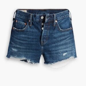 Levi’s 501 Denim Shorts Dark Wash 27